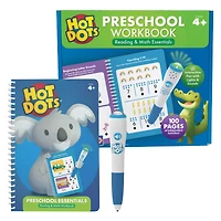 Educational Insights Hot Dots Preschool Essentials Reading & Math Workbook