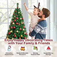 Costway 5ft. Unlit Pine Artificial Christmas Tree