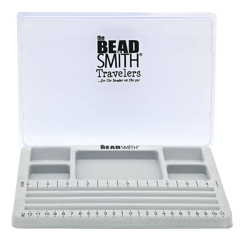 The Beadsmith® Travelers Bead Board With Lid, 7.75" x 11.25"