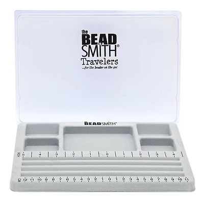 The Beadsmith® Travelers Bead Board With Lid, 7.75" x 11.25"
