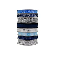 Blue & Silver Christmas Value Pack Ribbon by Celebrate It®