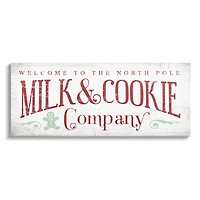 Stupell Industries Milk & Cookie Company Sign Canvas Wall Art