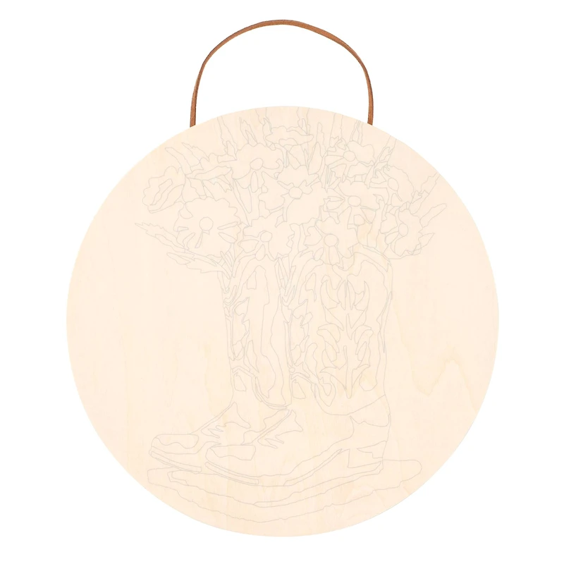 8" Boots Paint-by-Number Plywood Surface Kit by Artist's Loft®