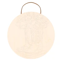 8" Boots Paint-by-Number Plywood Surface Kit by Artist's Loft®