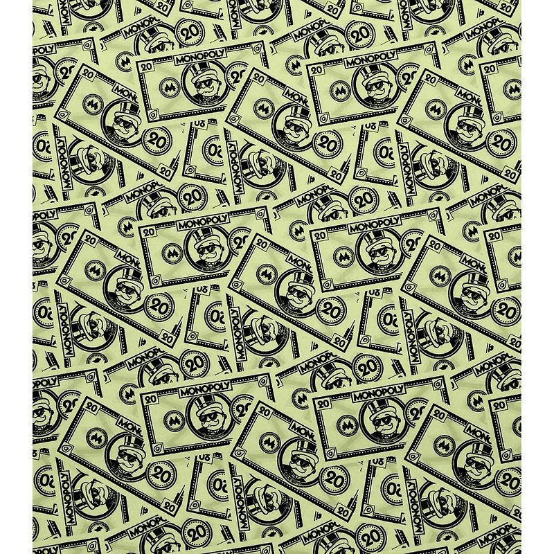 Monopoly 20 Dollars Precut Cotton Fabric