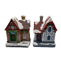 Wizardi 3.9" White House Christmas Village Décor