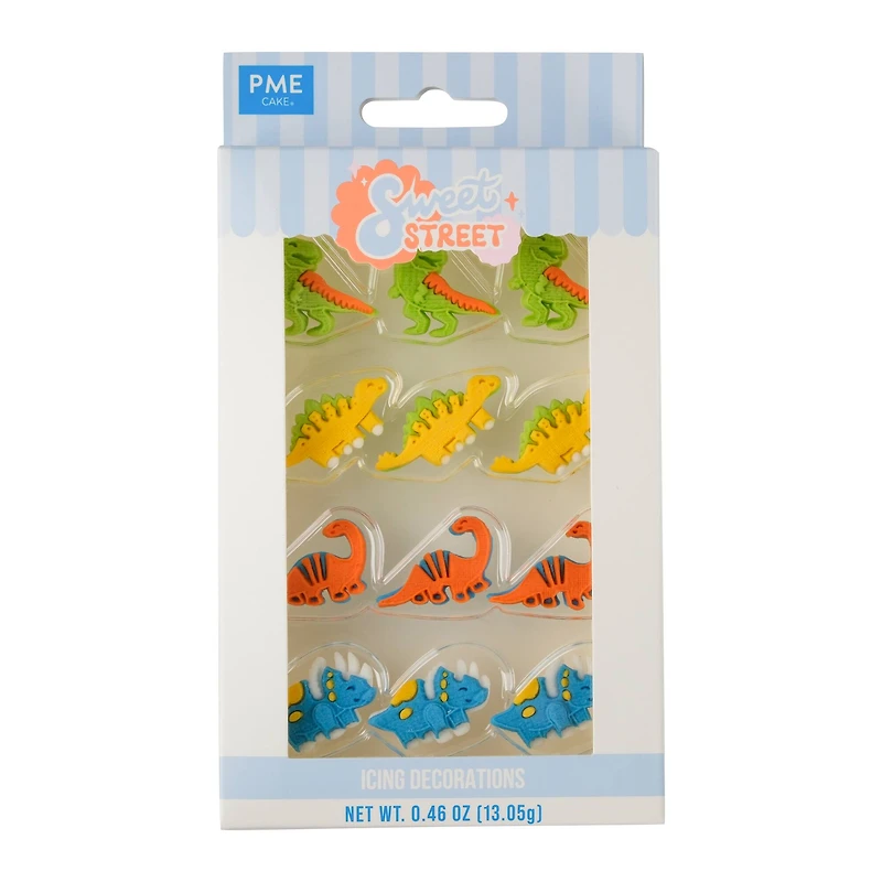 PME Cake Sweet Street® Dinosaur Icing Decorations