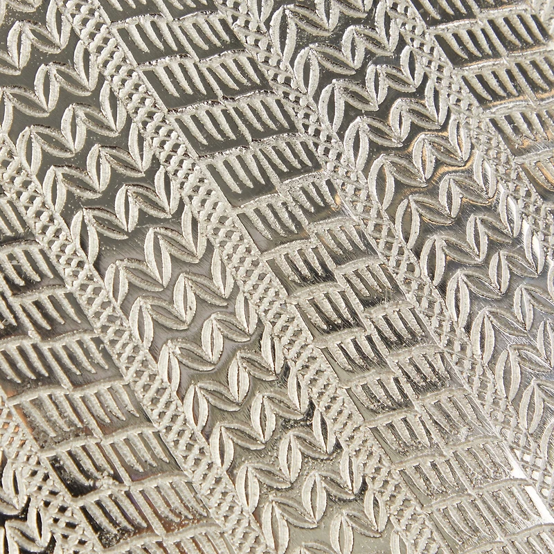 Silver Aluminum Modern Wall Decor, Set of 3 11", 13", 15"