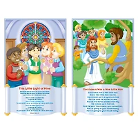North Star Teacher Resources Children's Bible Songs Bulletin Board Chart Set