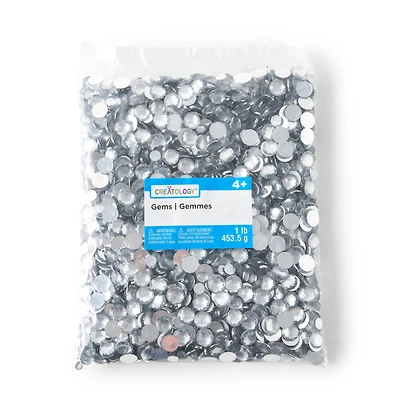 12 Pack: 1lb. Round Clear Gems by Creatology™