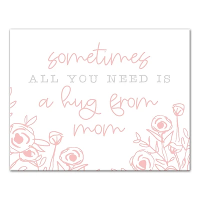 A Hug from Mom Canvas Wall Art
