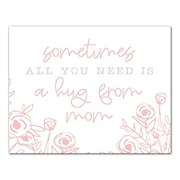 A Hug from Mom Canvas Wall Art