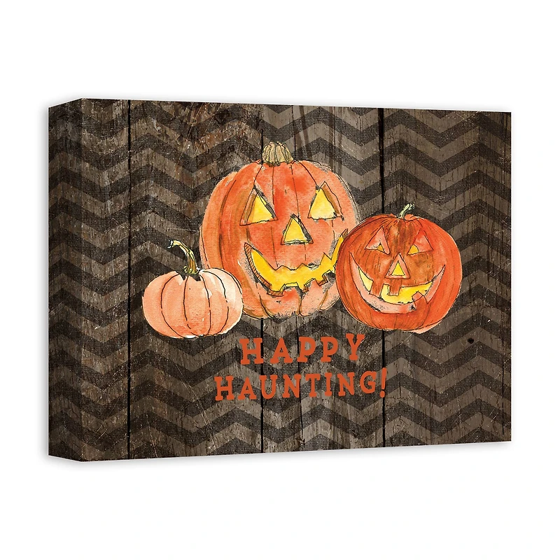 Happy Haunting Canvas Wall Art