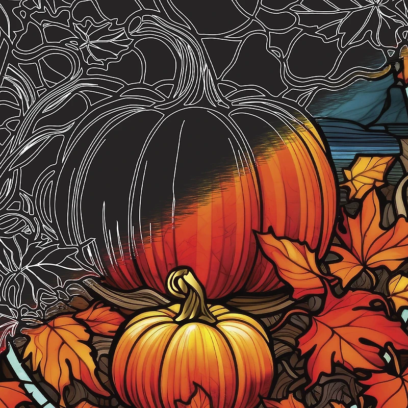 Brea Reese™ 9" x 12" Stained Glass Fall Scratch Art Paper Pad