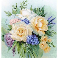 Luca-s Floral Bouquet Counted Cross Stitch Kit