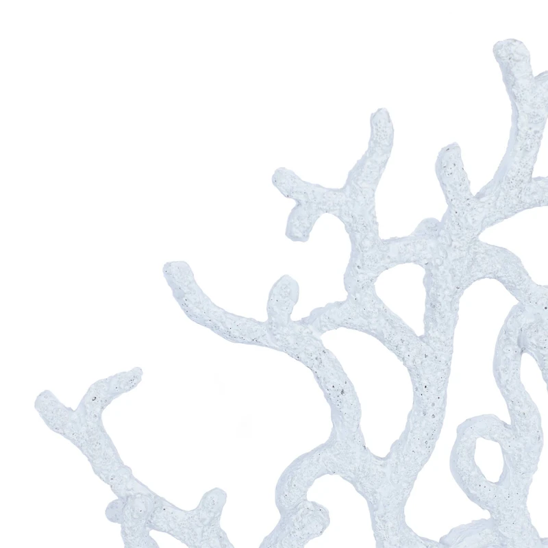 16" White Coastal Coral Sculpture
