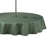 Artichoke Tonal Lattice Print Outdoor Tablecloth With Zipper 60" Round
