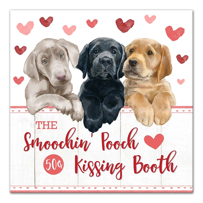 Smoochin Pooch Booth 20" x 20" Canvas Wall Art