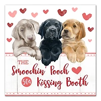 Smoochin Pooch Booth 20" x 20" Canvas Wall Art