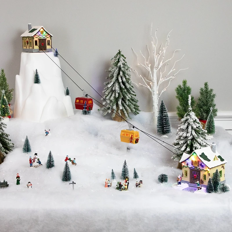 Christmas Village LED Lighted Animated & Musical Trolley Car Ride