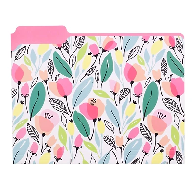 Steel Mill & Co.® Pink Poppy File Folders, 9ct.
