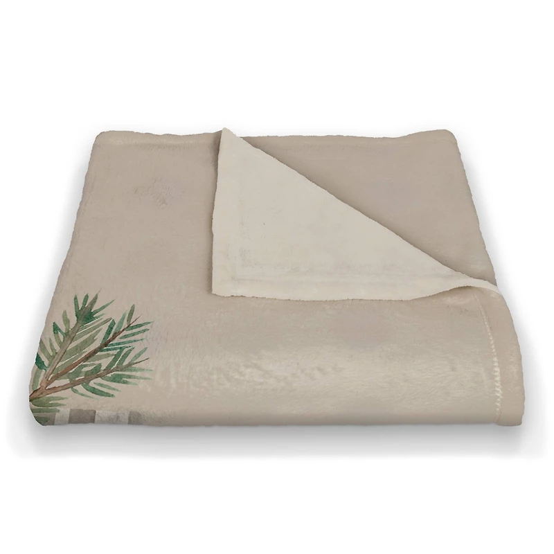 Comfy & Cozy Stockings Coral Fleece Blanket