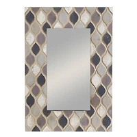 40'' Multi Farmhouse Wood Wall Mirror