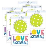 TREND Enterprises® Pickleball Passion Vinyl Stickers, 6 Packs of 2