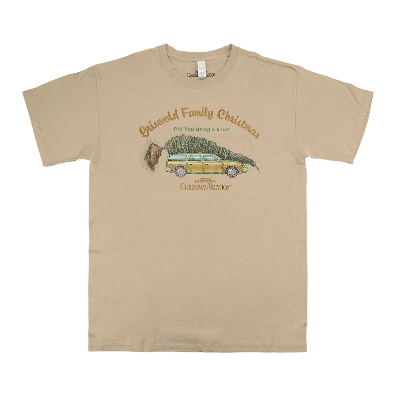 Christmas Vacation™ Griswold Family Christmas Tan Adult Crew Neck T-Shirt