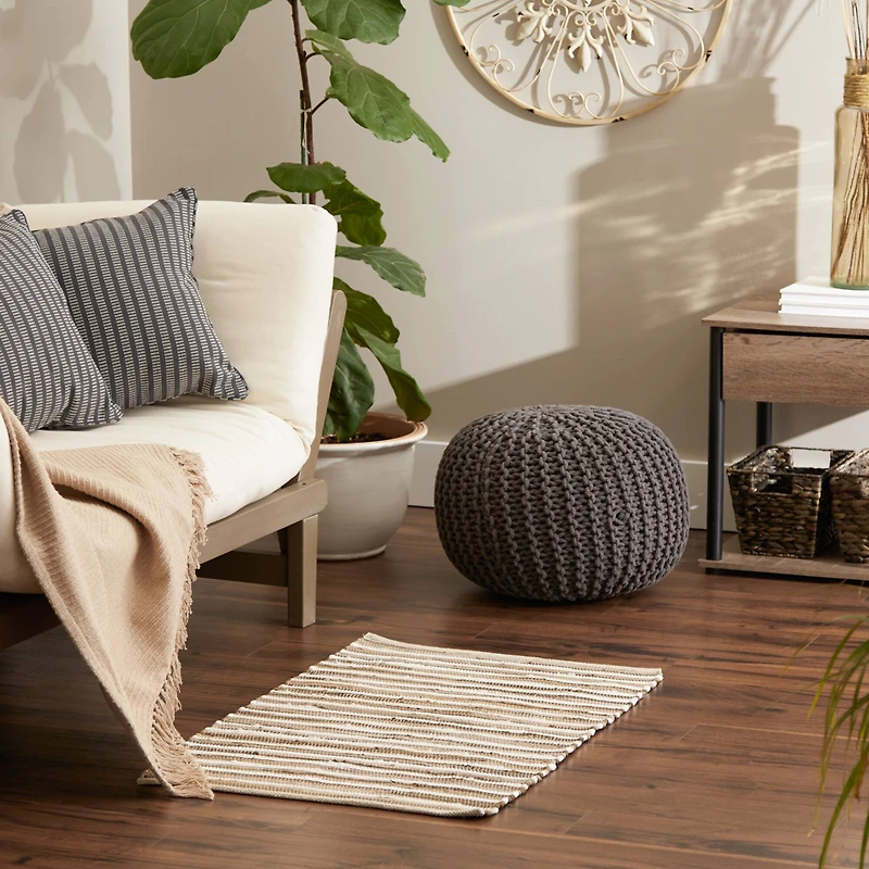 DII® Slim Stripe Cotton Chindi Rug