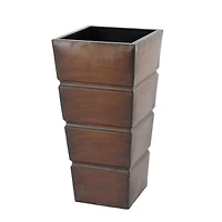Brown Metal Rustic Planter Set