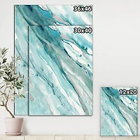 Designart - Silver Springs II Blue Green