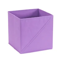 Household Essentials 11" Purple Storage Cubes with Diagonal Lip Handles, 6ct.