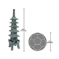 Design Toscano® 28" The Nara Temple Asian Garden Pagoda Sculpture
