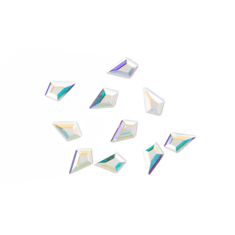 6.4mm Crystal AB Kite Glue-On Austrian Crystals by Bead Landing™, 10ct.