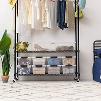 IRIS® 13.5qt. Buckled Clear Boxes with Clear Buckle Lids, 6ct.