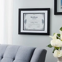 6 Pack: Black 8.5" x 11" Document Frame with Mat by Studio Décor®
