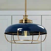 Hello Honey® Robert Stevenson Lighting Presley Caged Dome Metal Ceiling Light