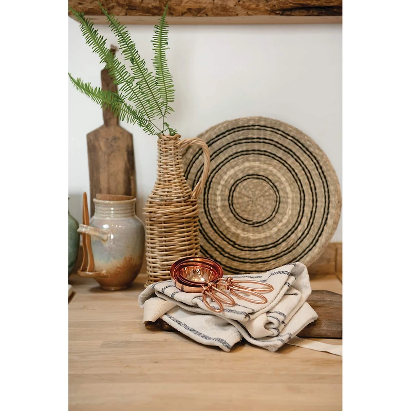 Hello Honey® Hammered Stainless Steel Scoops with Leather Tie Set