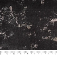 SINGER Black Grunge Tonal Print Cotton Fabric