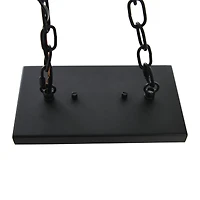 Hello Honey® Robert Stevenson Lighting Lorne Matte Black Metal & Frosted Glass 5-Light Chandelier