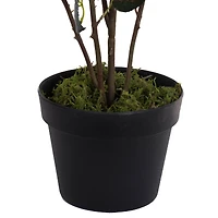 45" Artificial Pink Rose Plant in Pot