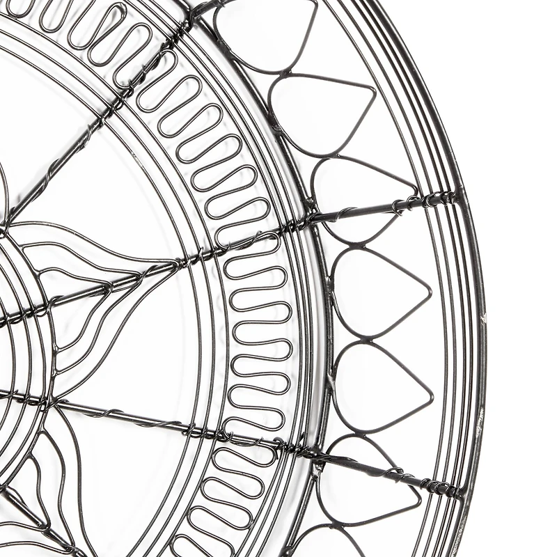 Black Eclectic Wall Décor Set 21", 18" & 15"