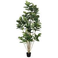 7ft. Potted Green Rubber Tree