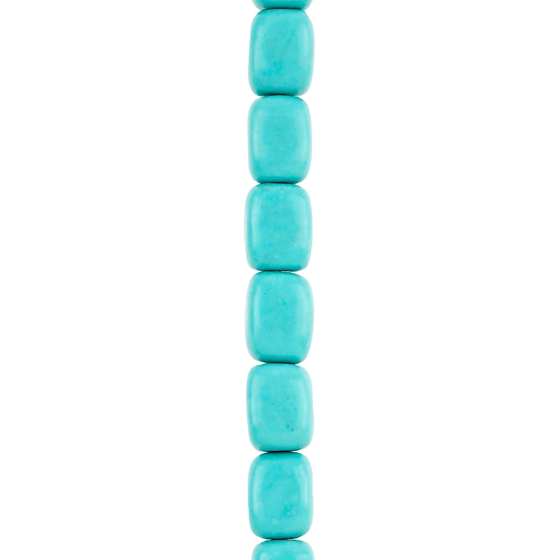 Turquoise Reconstituted Howlite Potato Beads by Bead Landing™