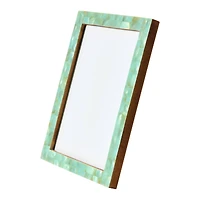 Hello Honey® 5" x 7" Aqua Handmade Mother of Pearl & MDF Photo Frame