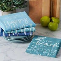 DII® Beach Happy Place Printed Dishtowel Set