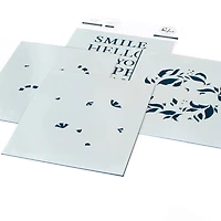Pinkfresh Studio Reason To Smile Wreath Layering Stencils Set
