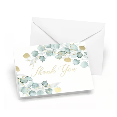 Hortense B. Hewitt Co. Greenery Bridal Shower Thank You Cards