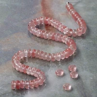 Cherry Quartz Rondelle Beads, 4mm by Bead Landing™